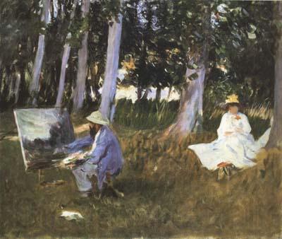 John Singer Sargent Claude Monet Painting at the Edge of a Wood (mk18) France oil painting art